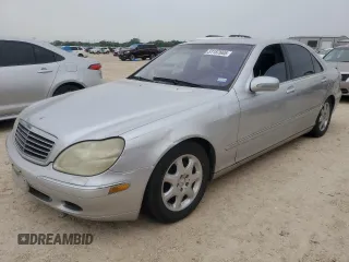 2001 Mercedes-Benz S 320/430/500 with VIN WDBNG70J71A145842, listed as a Copart auction lot 51187665 with 189,557 mi miles and Clean Title. Bid and sale history available at DreamBid. Image 1.