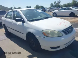 2003 Toyota Corolla CE with VIN 1NXBR32E33Z168944, listed as a IAAI auction lot 41954470 with 218,299 mi miles and . Bid and sale history available at DreamBid. Image 1.