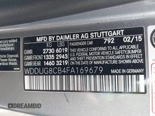 2015 Mercedes-Benz S 550 z VIN WDDUG8CB4FA169679, wystawiony jako IAAI lot #42098297 z przebiegiem 107 547 mil mil oraz . Historia ofert i sprzedaży dostępna na DreamBid. Obrazek 9.