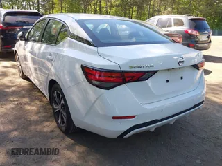 2022 Nissan Sentra SV with VIN 3N1AB8CV3NY290898, listed as a IAAI auction lot 42135193 with 54,431 mi miles. Bid and sale history available at carsss.com. Image 3.