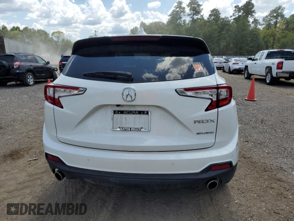 2020 Acura RDX w/Technology Pkg with VIN 5J8TC2H54LL023625, listed as a Copart auction lot 66907843 with 20,000 mi miles. Bid and sale history available at carsss.com. Image 6.