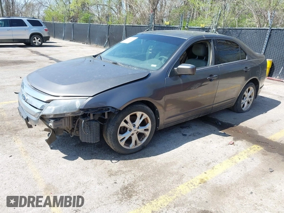 2012 Ford Fusion SE with VIN 3FAHP0HA3CR227012, listed as a IAAI auction lot 41925147 with 172,999 mi miles. Bid and sale history available at carsss.com. Image 2.
