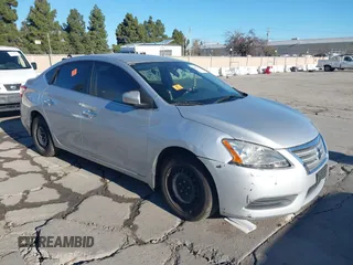 2014 Nissan Sentra SV with VIN 3N1AB7AP6EL671852, listed as a IAAI auction lot 41392301 with 131,539 mi miles and . Bid and sale history available at DreamBid. Image 1.