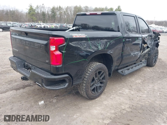 2021 Chevrolet Silverado 1500 LT Trail Boss with VIN 1GCPYFED8MZ374511, listed as a IAAI auction lot 41836003 with 53,161 mi miles and . Bid and sale history available at DreamBid. Image 4.