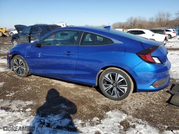 2018 Honda Civic Coupe EX-L with VIN 2HGFC3B7XJH350733, listed as a Copart auction lot 45368875 with NaN miles and Salvage Title. Bid and sale history available at carsss.com. Image 2.