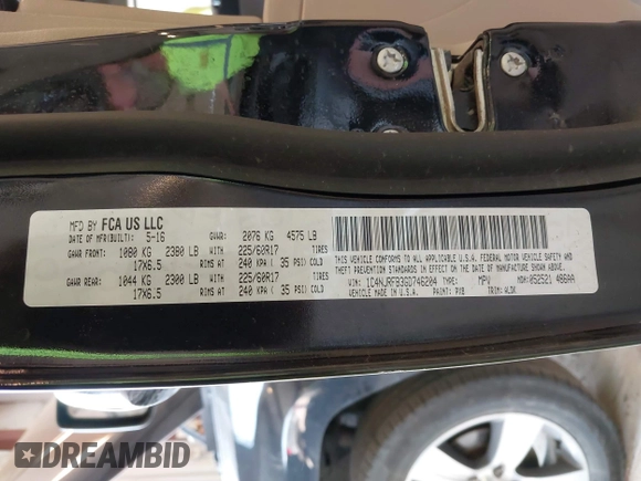 2016 Jeep Patriot Latitude with VIN 1C4NJRFB3GD746204, listed as a IAAI auction lot 42381018 with 89,247 mi miles and . Bid and sale history available at DreamBid. Image 9.