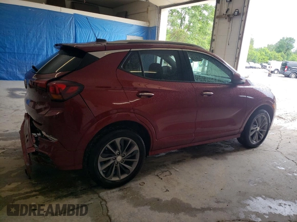 2022 Buick Encore GX Essence with VIN KL4MMGSL6NB033404, listed as a Copart auction lot 60215505 with 30,038 mi miles and Salvage title. Bid and sale history available at DreamBid. Image 3.