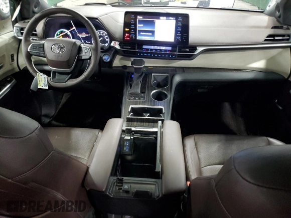 2023 Toyota Sienna Platinum with VIN 5TDESKFC1PS097942, listed as a Copart auction lot 50408805 with 15,101 mi miles and Salvage Title. Bid and sale history available at DreamBid. Image 8.
