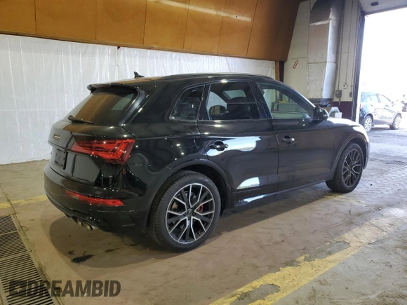2021 Audi SQ5 Premium Plus with VIN WA1B4AFY2M2006256, listed as a Copart auction lot 70408134 with 34,866 mi miles and Salvage Title. Bid and sale history available at DreamBid. Image 3.