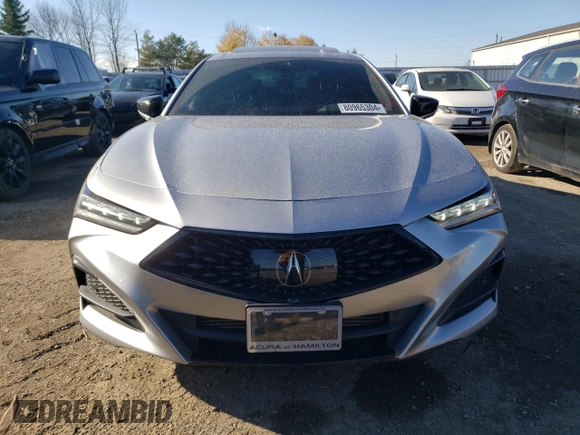 2021 Acura TLX w/A-Spec Package with VIN 19UUB6F51MA801460, listed as a Copart auction lot 80965304 with 0 mi miles and Clean Title. Bid and sale history available at carsss.com. Image 5.