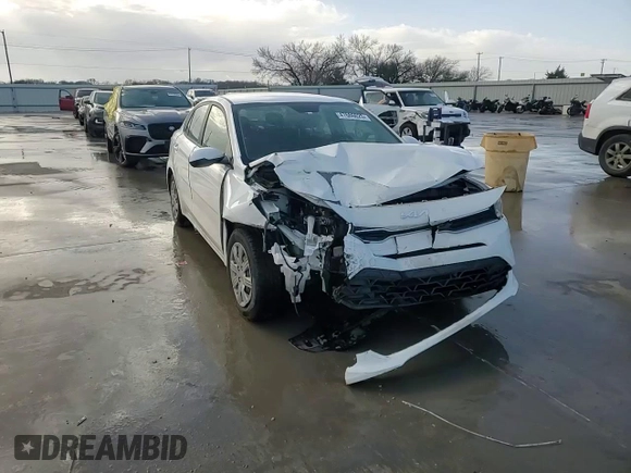 2022 Kia Rio LX with VIN 3KPA24AD5NE503710, listed as a Copart auction lot 47686025 with 77,758 mi miles and Salvage Title. Bid and sale history available at DreamBid. Image 11.
