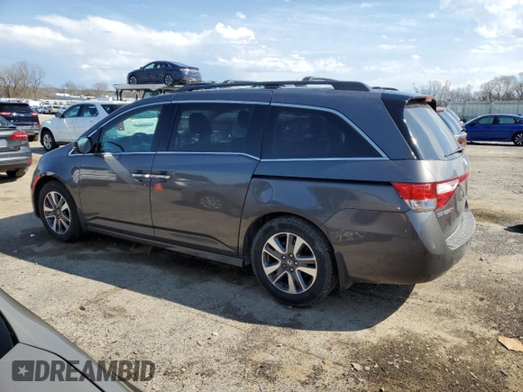 2017 Honda Odyssey Touring with VIN 5FNRL5H91HB013660, listed as a Copart auction lot 54246815 with 79,501 mi miles and Clean title. Bid and sale history available at DreamBid. Image 2.