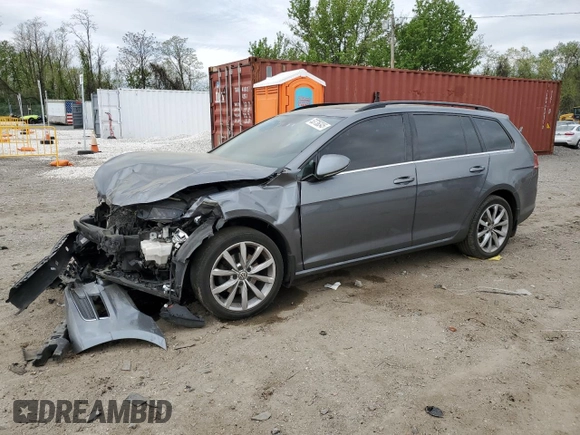 2016 Volkswagen Golf SportWagen TSI S with VIN 3VWC17AU5GM509980, listed as a Copart auction lot 53736345 with 179,606 mi miles and Clean Title. Bid and sale history available at carsss.com. Image 1.