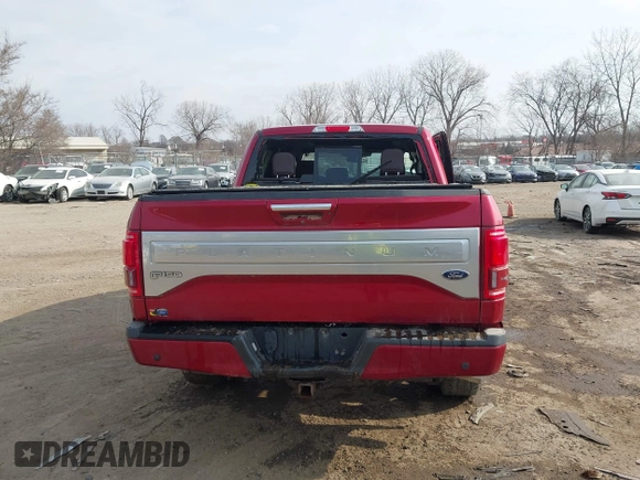 2017 Ford F-150 XL with VIN 1FTEW1EG3HFB76923, listed as a IAAI auction lot 40390419 with 140,758 mi miles. Bid and sale history available at carsss.com. Image 16.