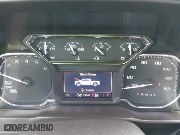 2019 GMC Sierra 1500 SLT z VIN 3GTU9DED4KG197425, wystawiony jako IAAI lot #42105713 z przebiegiem 103 061 mil mil oraz . Historia ofert i sprzedaży dostępna na DreamBid. Obrazek 7.