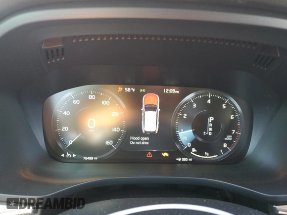 2018 Volvo XC60 Momentum with VIN LYV102RK3JB097333, listed as a Copart auction lot 81130574 with 76,499 mi miles and Salvage Title. Bid and sale history available at carsss.com. Image 9.