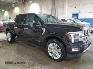 2024 Ford F-150 with VIN 1FTFW7LD6RFA43767, listed as a Copart auction lot 82417254 with 5,503 mi miles and Non repairable. Bid and sale history available at DreamBid. Image 4.