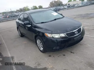 2012 Kia Forte LX with VIN KNAFT4A22C5589131, listed as a IAAI auction lot 41942152 with 257,548 mi miles. Bid and sale history available at carsss.com. Image 1.