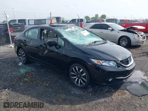 2015 Honda Civic EX-L z VIN 2HGFB2F92FH518655, wystawiony jako IAAI lot #41996257 z przebiegiem 74 439 mil mil oraz . Historia ofert i sprzedaży dostępna na DreamBid. Obrazek 1.
