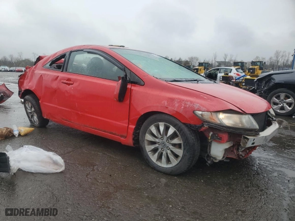 2010 Honda Civic Cpe EX with VIN 2HGFG1B89AH505788, listed as a Copart auction lot 51947255 with 116,000 mi miles and Salvage Title. Bid and sale history available at carsss.com. Image 4.