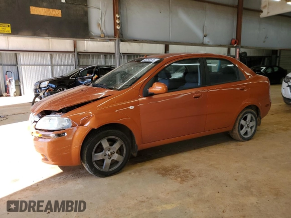 2006 Chevrolet Aveo LT with VIN KL1TG56686B562427, listed as a Copart auction lot 45393615 with 211,170 mi miles and Salvage title. Bid and sale history available at DreamBid. Image 1.
