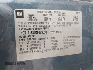 2013 GMC Sierra 2500HD SLT with VIN 1GT121E82DF189658, listed as a IAAI auction lot 42080921 with 160,616 mi miles and . Bid and sale history available at DreamBid. Image 9.