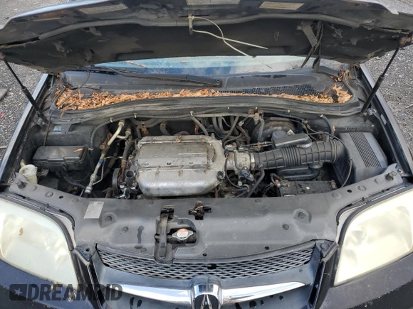 2001 Acura MDX with VIN 2HNYD18271H524448, listed as a Copart auction lot 84850514 with 0 mi miles and Salvage Title. Bid and sale history available at carsss.com. Image 11.