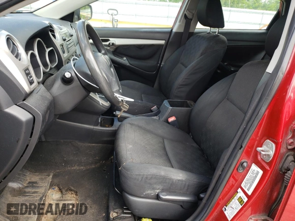 2009 Pontiac Vibe 1SA with VIN 5Y2SP67849Z445255, listed as a Copart auction lot 55554535 with 131,153 mi miles and Salvage title. Bid and sale history available at DreamBid. Image 7.
