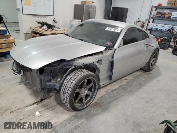 2003 Nissan 350Z Enthusiast with VIN JN1AZ34D63T108105, listed as a Copart auction lot 84525074 with 64,174 mi miles and Salvage Title. Bid and sale history available at carsss.com. Image 1.