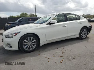 2015 Infiniti Q50 with VIN JN1BV7AR6FM421158, listed as a Copart auction lot 52507035 with 168,431 mi miles and Clean title. Bid and sale history available at DreamBid. Image 1.