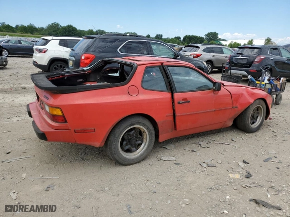 1994 Porsche 944 with VIN WP0AA0945EN454696, listed as a Copart auction lot 61697004 with NaN miles and Clean Title. Bid and sale history available at carsss.com. Image 3.