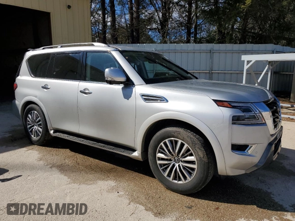 2023 Nissan Armada SL with VIN JN8AY2BD6P9692767, listed as a Copart auction lot 48138685 with 51,604 mi miles and Salvage Title. Bid and sale history available at carsss.com. Image 4.