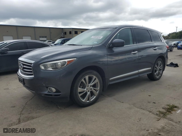 2013 Infiniti JX35 with VIN 5N1AL0MM3DC320793, listed as a Copart auction lot 71302324 with 171,359 mi miles and Clean Title. Bid and sale history available at carsss.com. Image 1.