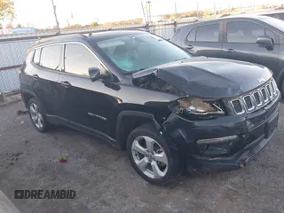 2021 Jeep Compass Altitude with VIN 3C4NJCBB4MT502201, listed as a IAAI auction lot 40909450 with 128,168 mi miles. Bid and sale history available at carsss.com. Image 1.