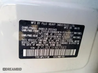 2015 Subaru Forester 2.5i Premium with VIN JF2SJADC1FH827663, listed as a Copart auction lot 52176295 with 130,094 mi miles and Salvage Title. Bid and sale history available at carsss.com. Image 13.