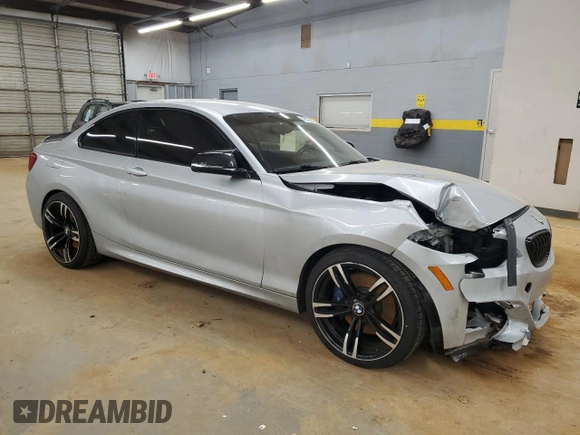 2015 BMW 2 Series 228i with VIN WBA1F5C54FV343572, listed as a Copart auction lot 45879685 with 90,715 mi miles and Salvage Title. Bid and sale history available at carsss.com. Image 4.