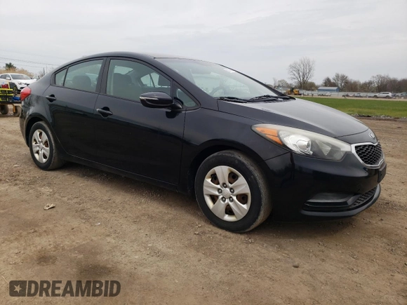 2015 Kia Forte LX with VIN KNAFX4A62F5365000, listed as a Copart auction lot 53270205 with 172,676 mi miles and Clean Title. Bid and sale history available at DreamBid. Image 4.