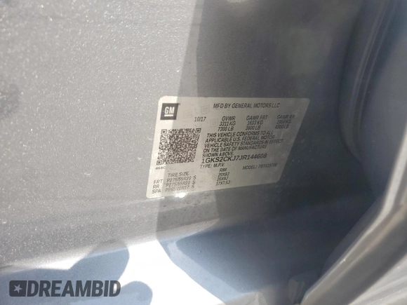 2018 GMC Yukon Denali with VIN 1GKS2CKJ7JR144608, listed as a Copart auction lot 52382995 with 71,956 mi miles and Salvage Title. Bid and sale history available at carsss.com. Image 14.
