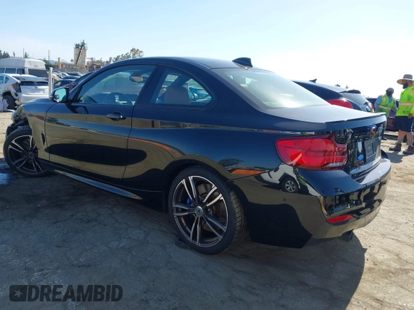 2018 BMW 2 Series M240i with VIN WBA2J5C58JVC07282, listed as a IAAI auction lot 42148314 with 34,456 mi miles and . Bid and sale history available at DreamBid. Image 3.