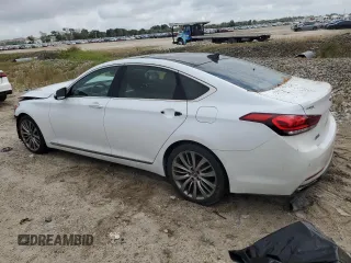 2015 Hyundai Genesis 5.0L with VIN KMHGN4JF5FU053297, listed as a Copart auction lot 71591294 with 127,047 mi miles and Salvage Title. Bid and sale history available at carsss.com. Image 2.