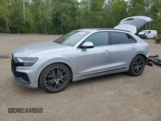 2022 Audi Q8 Prestige with VIN WA1FVBF13ND006067, listed as a Copart auction lot 69232414 with 57,797 mi miles and Salvage Title. Bid and sale history available at carsss.com. Image 1.