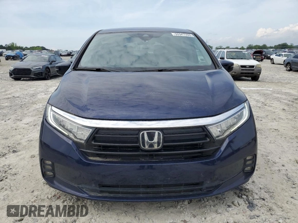 2021 Honda Odyssey EX with VIN 5FNRL6H59MB005691, listed as a Copart auction lot 55347265 with 45,060 mi miles and Clean Title. Bid and sale history available at DreamBid. Image 5.