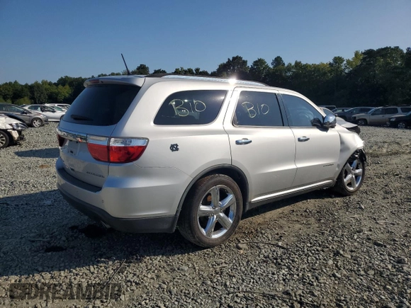 2012 Dodge Durango Citadel with VIN 1C4RDHEG9CC306245, listed as a Copart auction lot 68338204 with 183,382 mi miles and Salvage title. Bid and sale history available at DreamBid. Image 3.