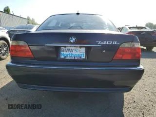 2001 BMW 7 Series 740iL with VIN WBAGH83451DP19708, listed as a Copart auction lot 54583965 with 125,982 mi miles and Clean Title. Bid and sale history available at carsss.com. Image 6.