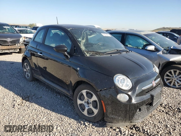 2016 FIAT 500e with VIN 3C3CFFGE3GT136155, listed as a Copart auction lot 63706515 with 39,581 mi miles and Salvage title. Bid and sale history available at DreamBid. Image 4.