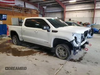 2022 GMC Sierra 1500 AT4 with VIN 3GTP9EEL4NG146800, listed as a Copart auction lot 55836695 with 71,766 mi miles and Salvage title. Bid and sale history available at DreamBid. Image 4.