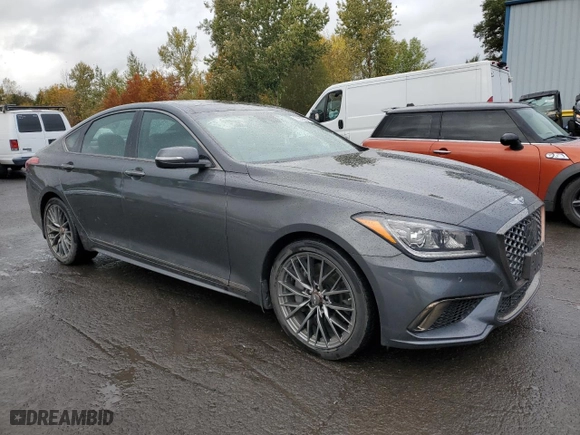2019 Genesis G80 3.8L with VIN KMTFN4JE9KU313199, listed as a Copart auction lot 78506254 with 33,291 mi miles and Salvage Title. Bid and sale history available at carsss.com. Image 4.