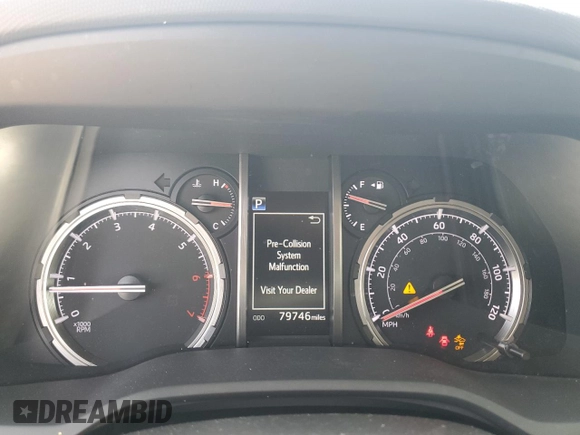 2022 Toyota 4Runner TRD Pro with VIN JTELU5JR2N6004630, listed as a Copart auction lot 55599975 with 79,746 mi miles and Salvage title. Bid and sale history available at DreamBid. Image 9.