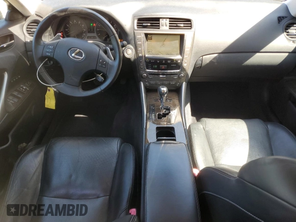 2010 Lexus IS 250 with VIN JTHCF5C25A5038073, listed as a Copart auction lot 54848695 with 180,133 mi miles and Salvage title. Bid and sale history available at DreamBid. Image 8.