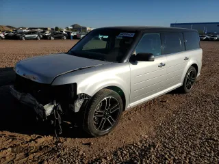 2015 Ford Flex SEL with VIN 2FMGK5C81FBA22261, listed as a Copart auction lot 44368445 with 108,220 mi miles and Salvage Title. Bid and sale history available at carsss.com. Image 1.